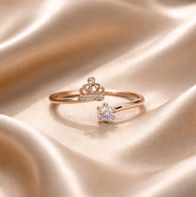NNGR025 ZYN Crown Adjustable Ring