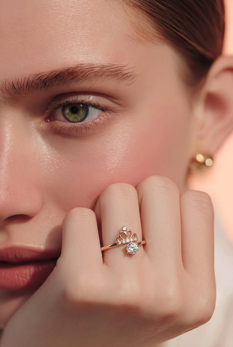 NNGR025 ZYN Crown Adjustable Ring