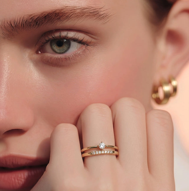 NNGR027 ZYN Layered Adjustable Ring