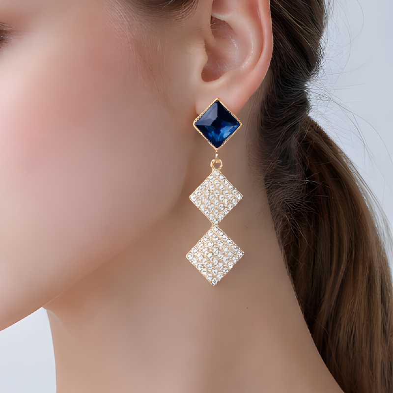 NNED002 ZYN Pearl Square Drop Earrings